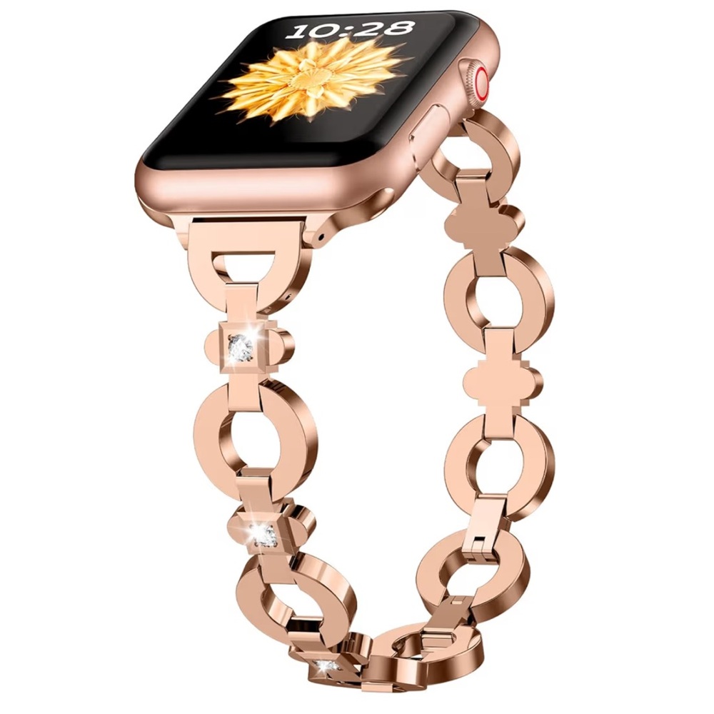 Rose Gold Metal Apple Watch Band